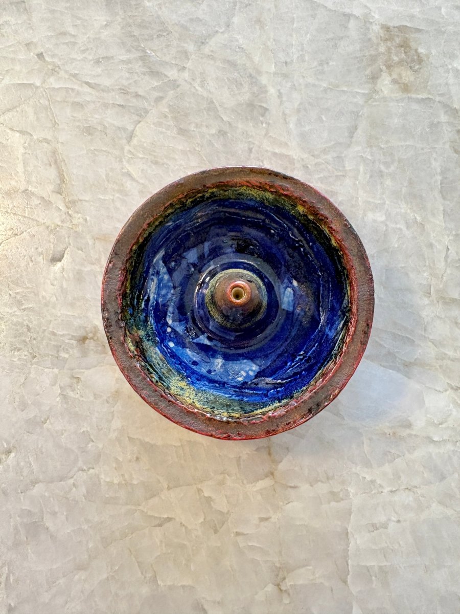 Blue, Green, Coral Incense Holder / Ring Stand - Made X Hudson