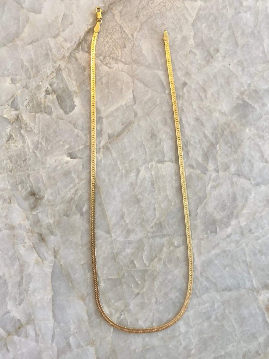 Goldfilled 2.5mm Herringbone Necklace (multiple lengths available) - Made X Hudson