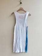 Cher Cobalt Cyanotype Long Tank (Reworked) - Made X Hudson