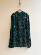 Reiss | Forest Green Floral Blouse (Vintage) - Made X Hudson