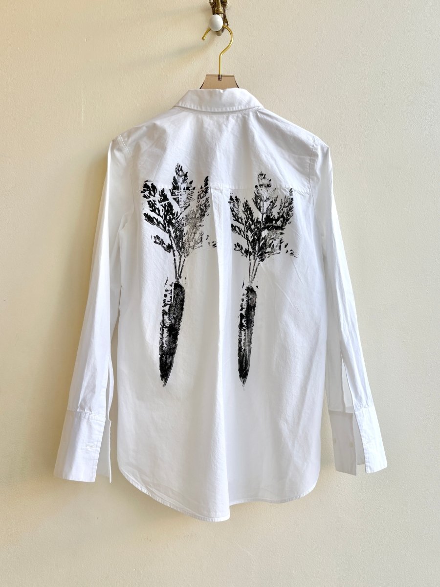 “Mika” Carrot Print Shirt (Reworked) - Made X Hudson