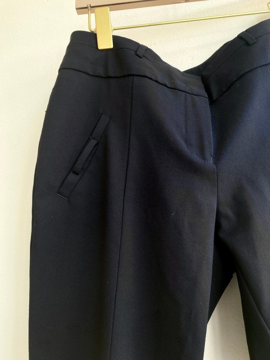 Armani Jeans | Deep Navy Trousers w/ Zip - up Ankles (Vintage) - Made X Hudson
