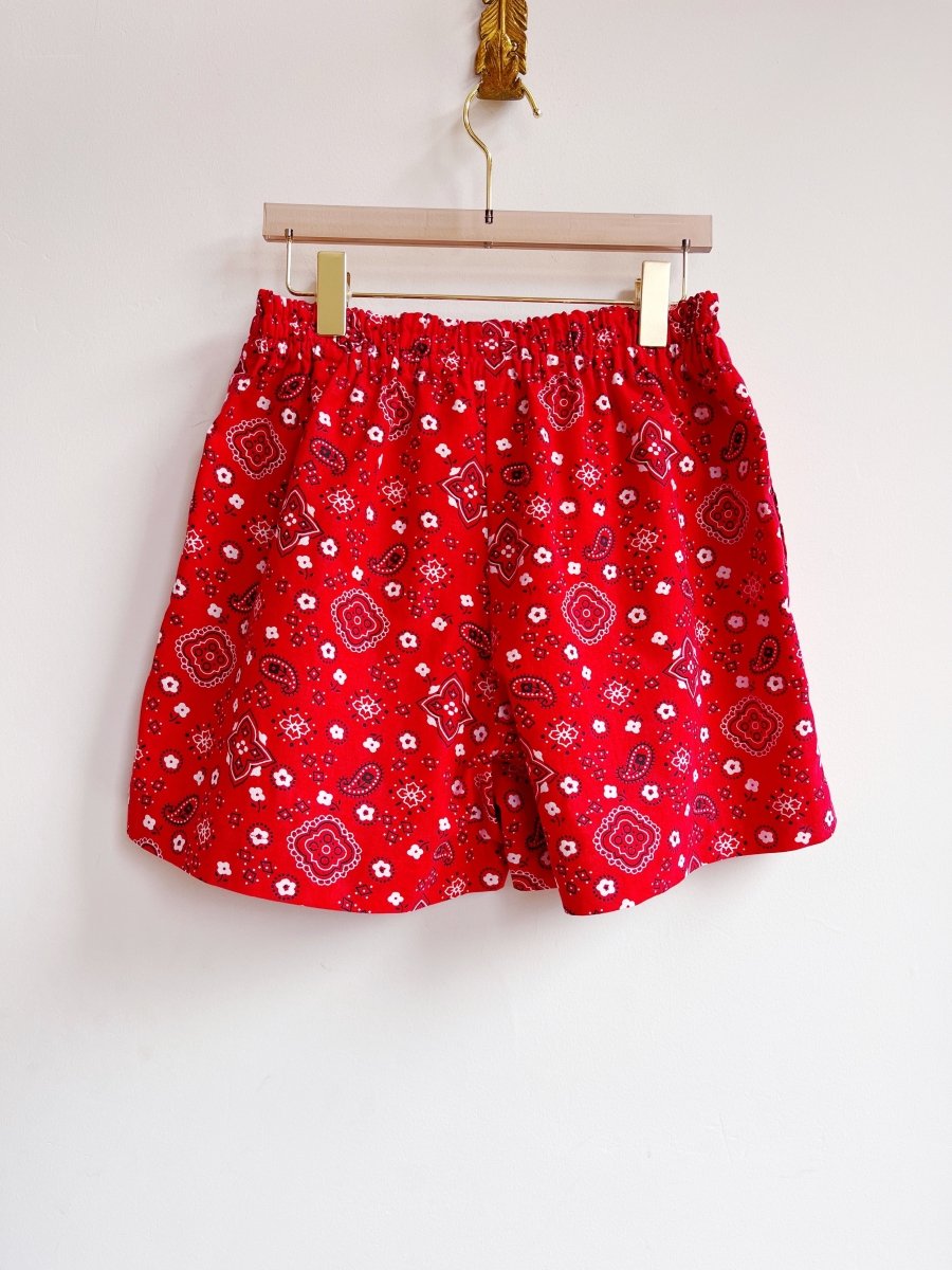 Red Bandana Print Town Shorts – Made X Hudson