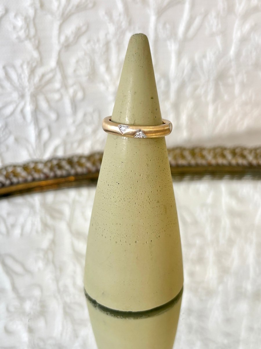 Inlet 14K Gold Ring w/ .12CT Diamond - Made X Hudson