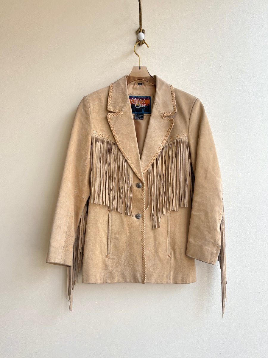 Cripple Creek | Sand Suede Fringe Jacket (Vintage) - Made X Hudson
