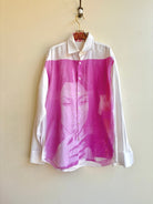 Cher Violet Sun Cyanotype Button - Up Shirt (Reworked) - Made X Hudson