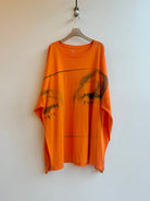 Cher’s Eyes Sun Cyanotype Orange Long Sleeve Shirt (Reworked) - Made X Hudson
