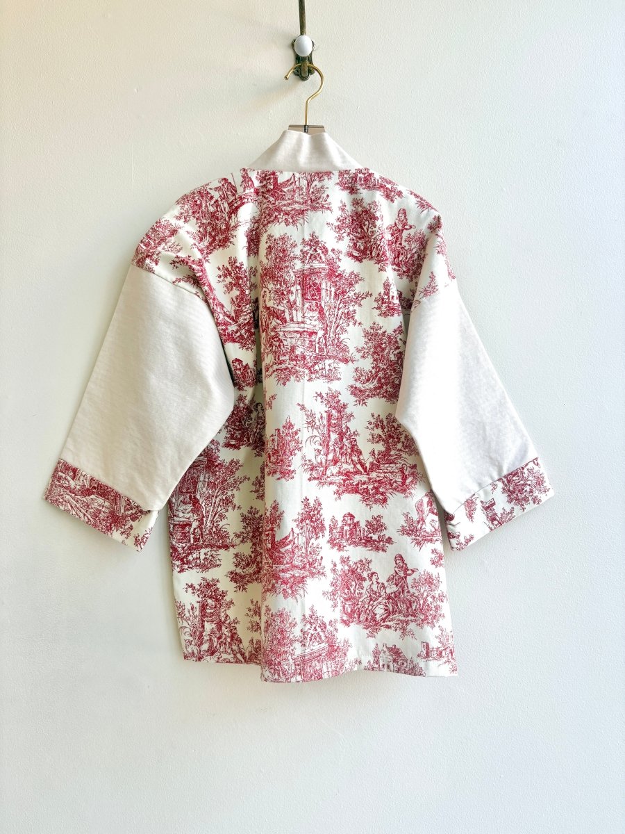 Crimson Toile Blocked Haori Jacket - Made X Hudson