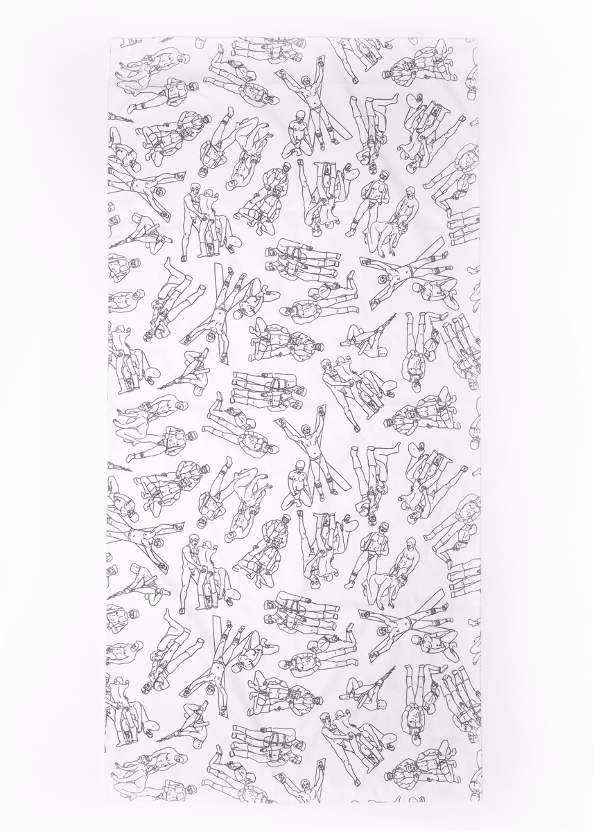 Quick - Dry Shower Towel | Dark Room Print - Made X Hudson
