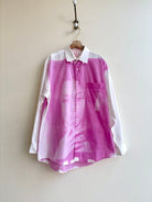 Cher Pink Sun Cyanotype Button - Up Shirt (Reworked) - Made X Hudson
