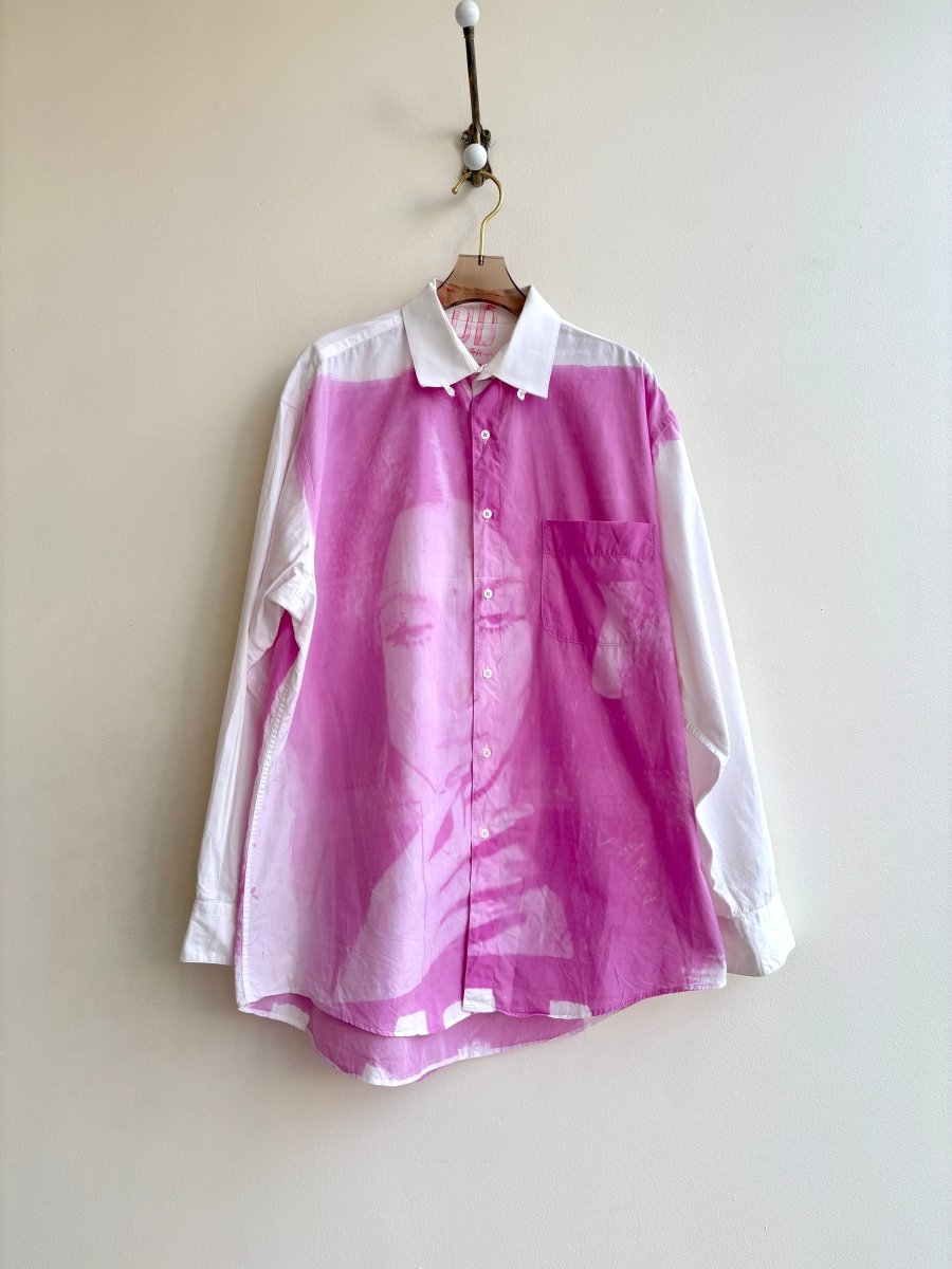 Cher Pink Sun Cyanotype Button - Up Shirt (Reworked) - Made X Hudson