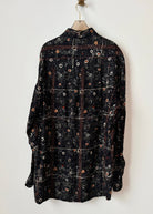 Bernini | Black Map Pattern Long Sleeve (Vintage) - Made X Hudson