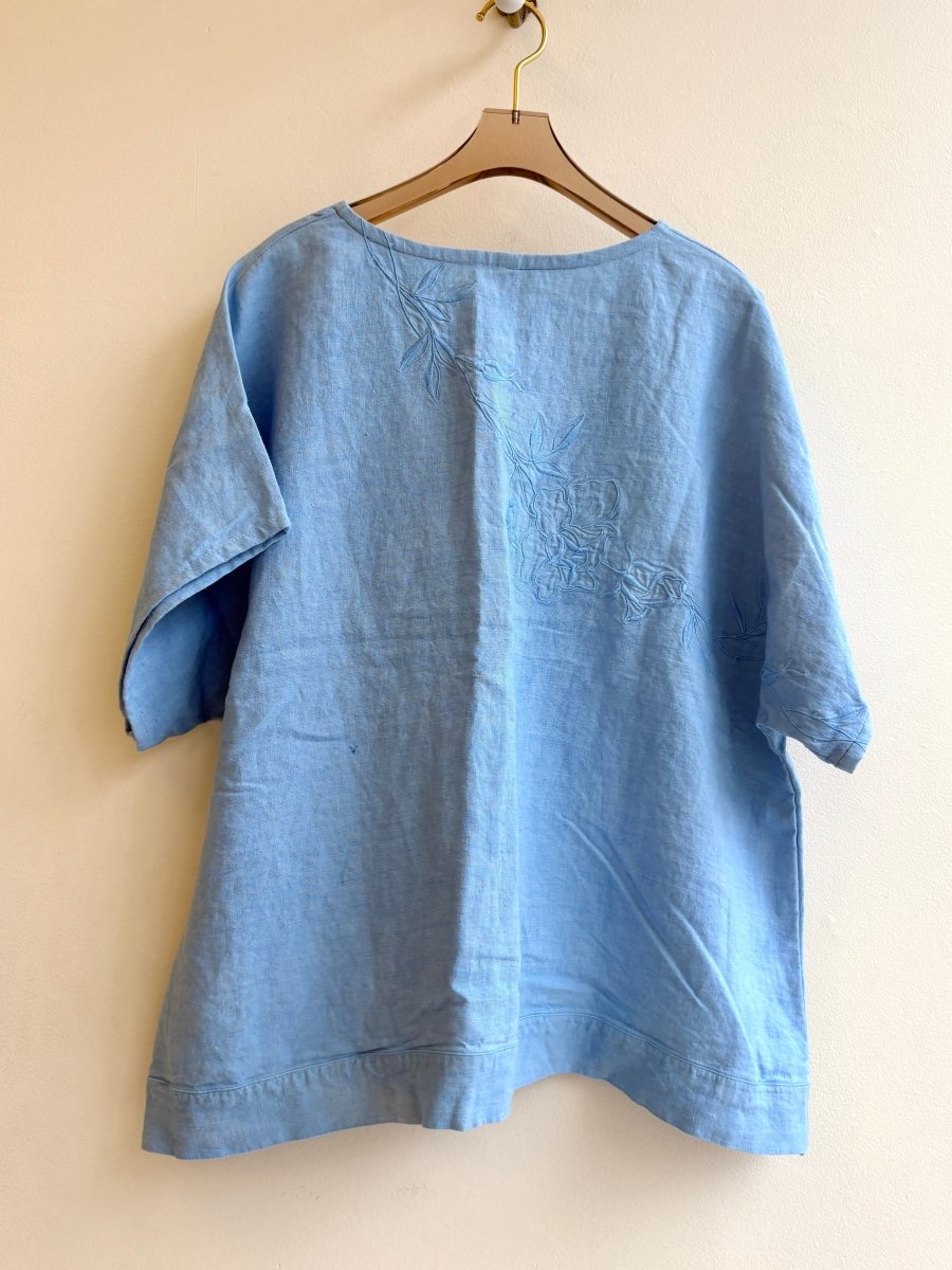 Baby Blue Rose | Picnic Top - Made X Hudson