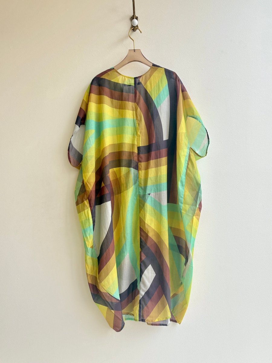 Rainbow Saturn Print Kaftan - Made X Hudson