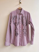 “Chester” Red & White Stripe Spring Onion Print (Reworked) - Made X Hudson