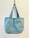 Organic Cotton Hand Dyed Tote | Blue Cat Eye (Reworked) - Made X Hudson
