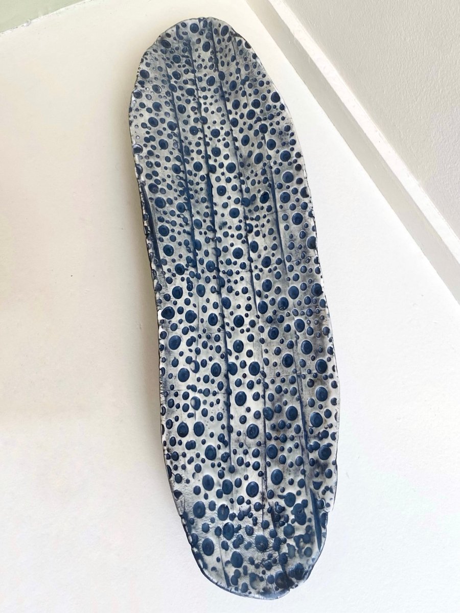 Hand Carved Chunky Spotted Ceramics Tray - Made X Hudson