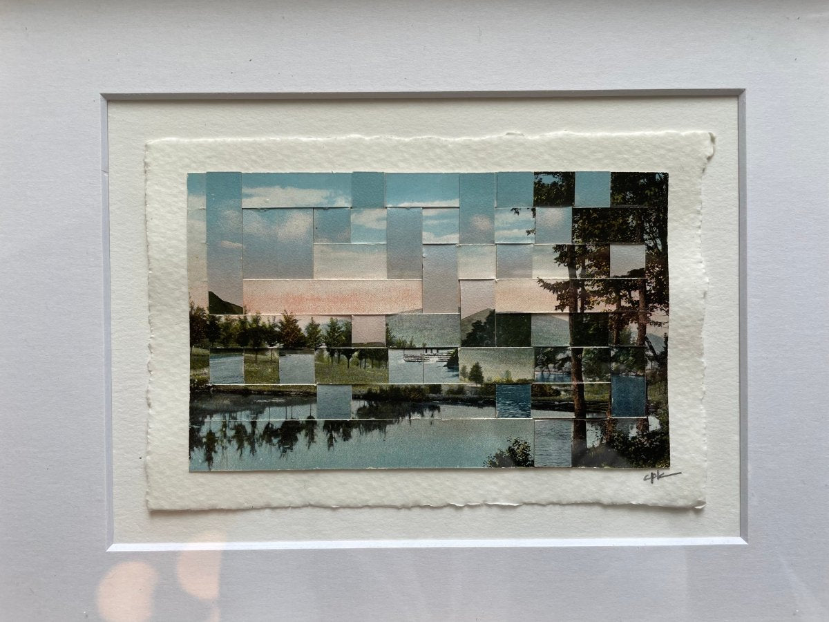 Altered & Recombined Vintage Photo - Postcards Art by Carole Kunstadt - Made X Hudson