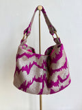 Mini Bucket Bag in Textured Gold Fuchsia Tiger Print - Made X Hudson