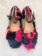 Rudi Babouche Mary Janes “Keir” Pink and Smoke (Size 37) - Made X Hudson
