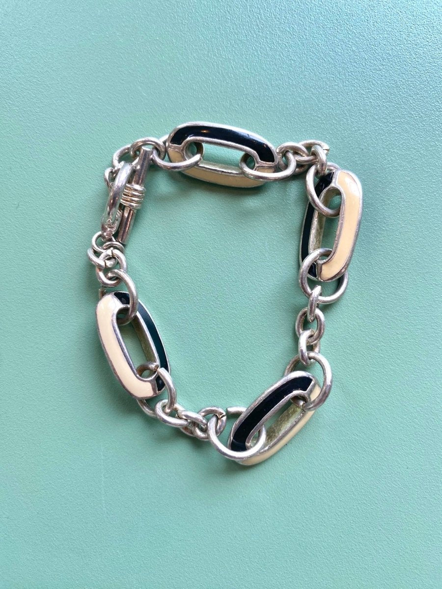 Black & White Mod Bracelet (Vintage) - Made X Hudson