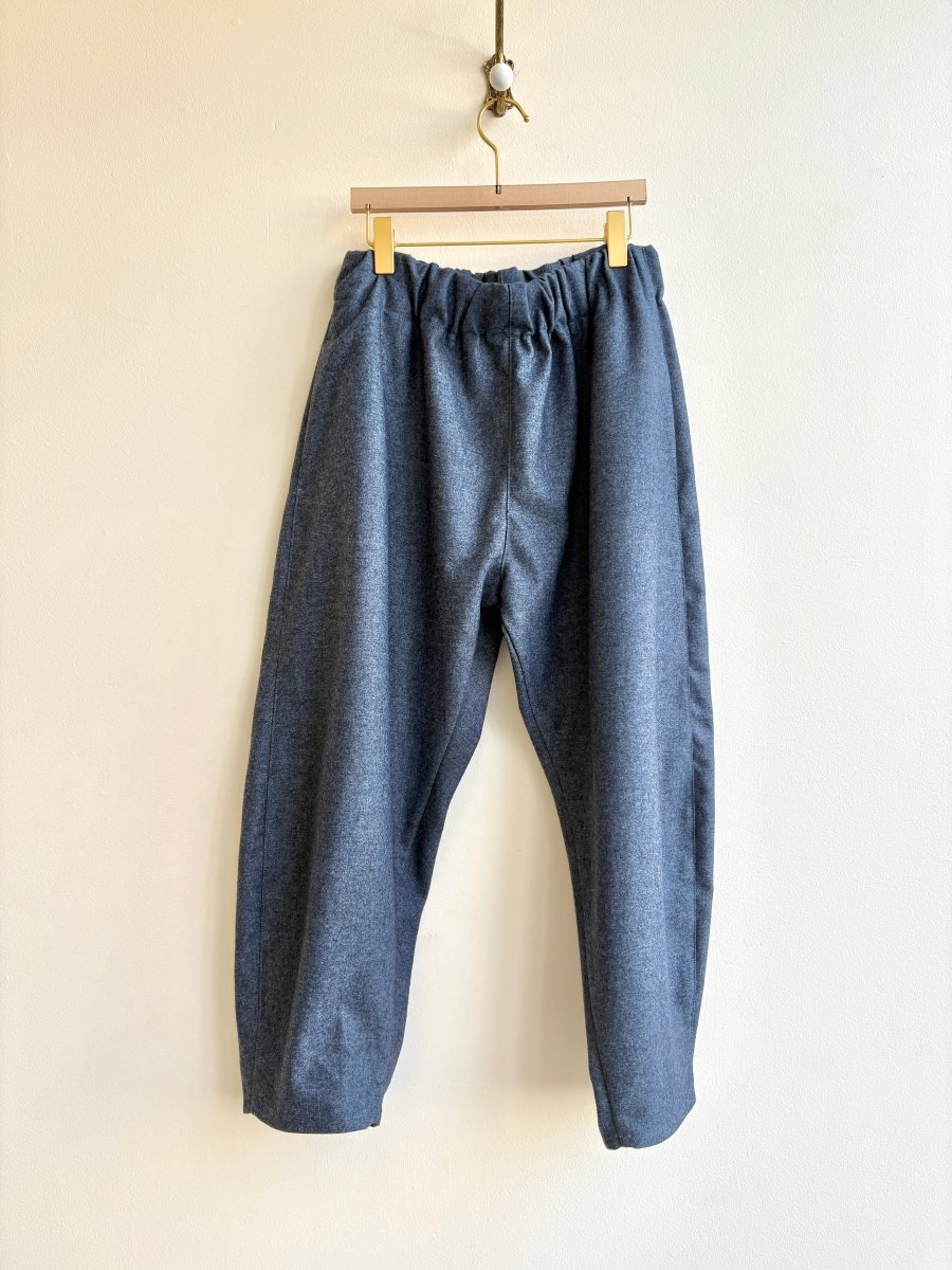 Soft Blue Woolen Studio Pants - Made X Hudson