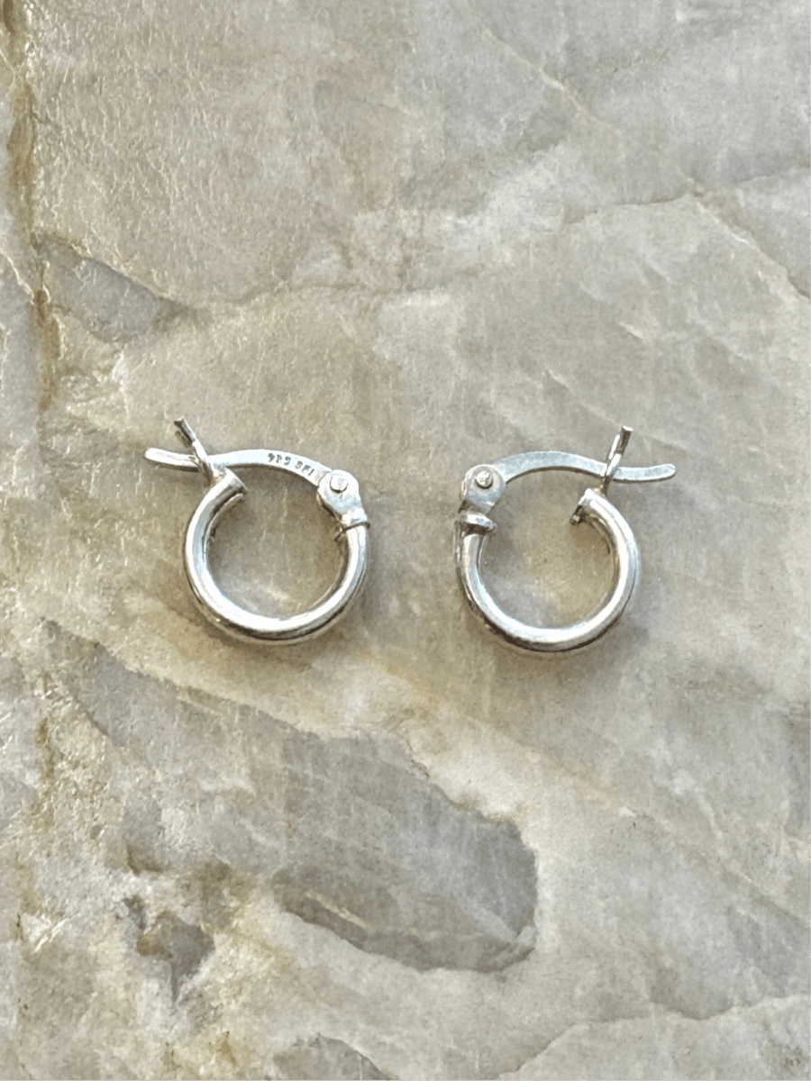 Sterling Silver Tube Hoops - Made X Hudson