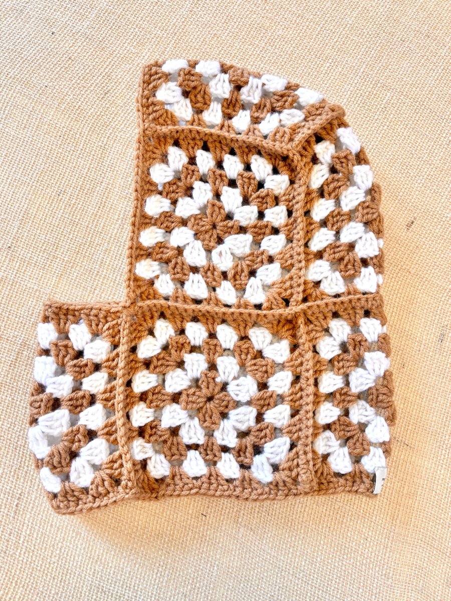 Camel & White Balaclava - Made X Hudson