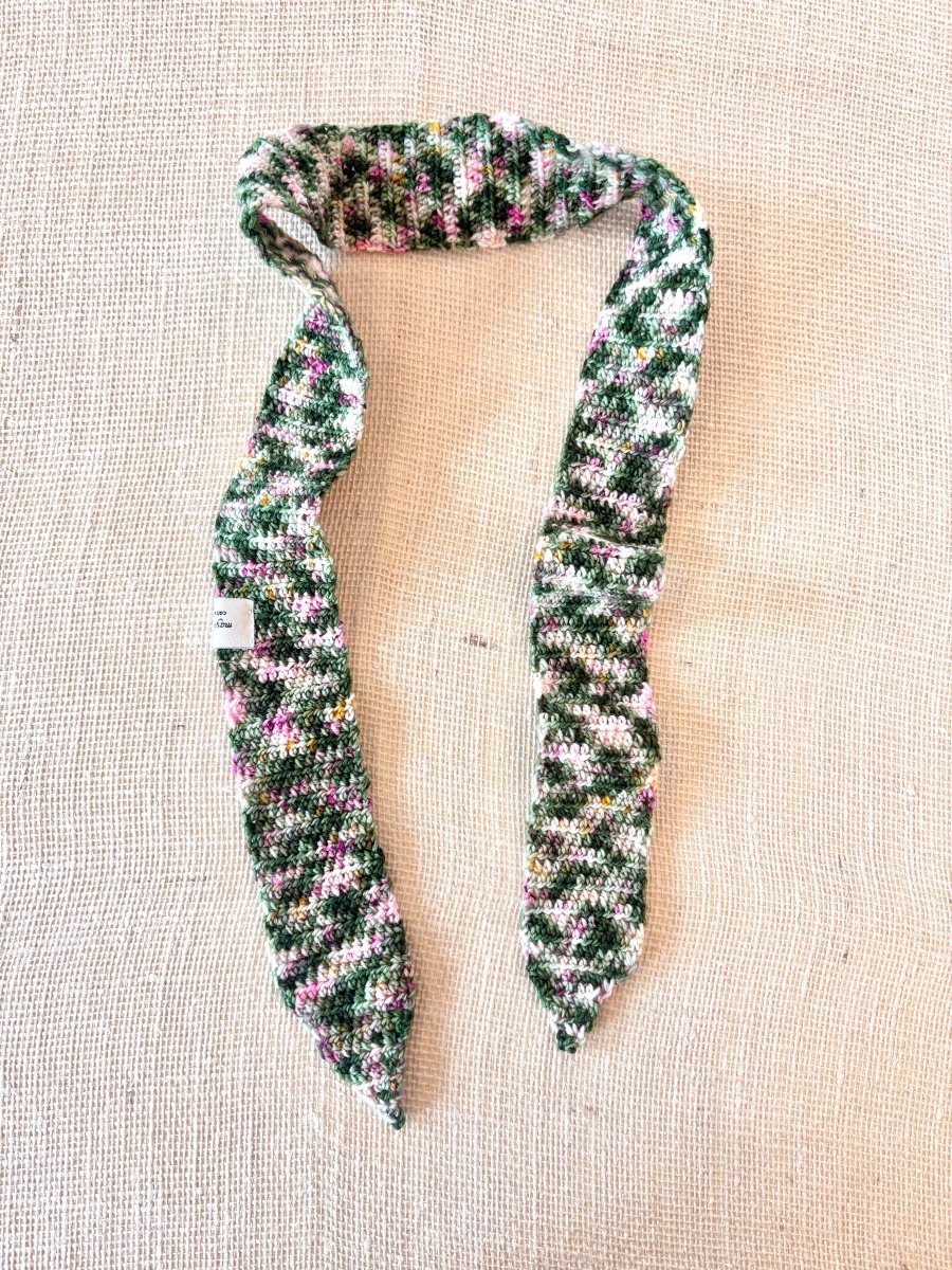 Spring Speckles Crochet Skinny Scarf - Made X Hudson