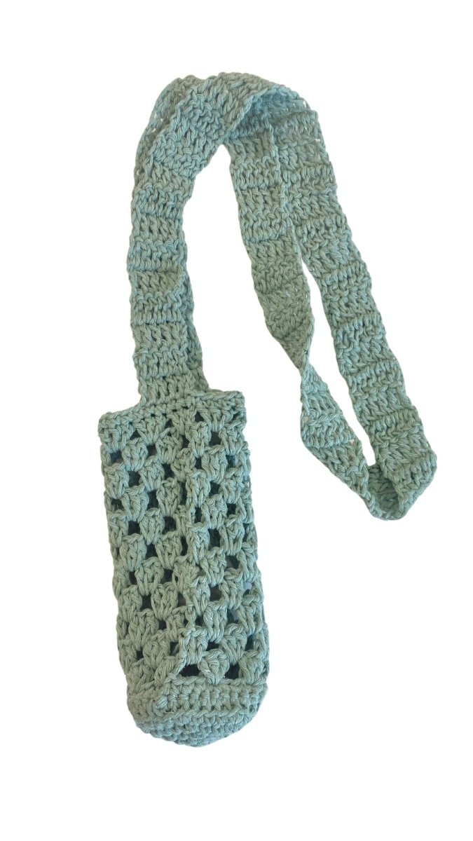 Knit Water Bottle Holder (Turqouise) - Made X Hudson