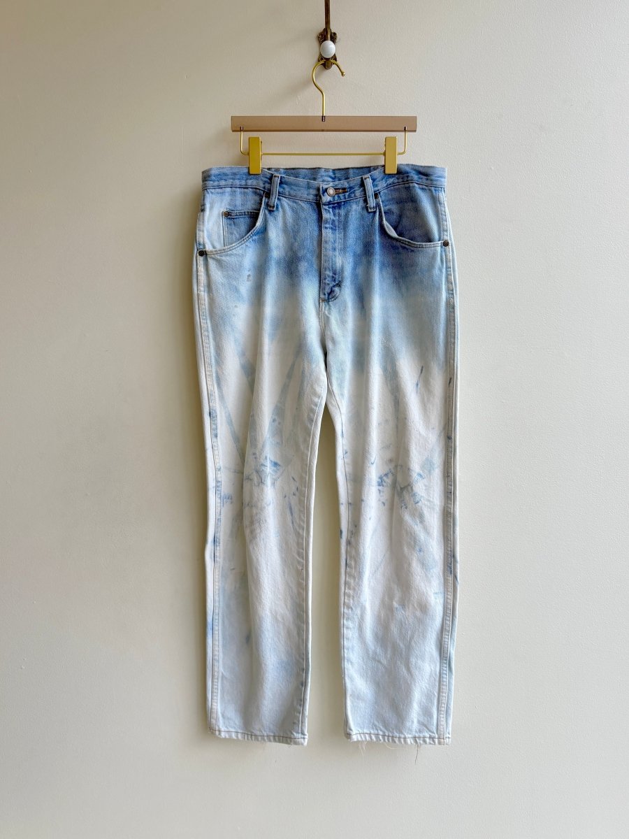 Hand Dyed Blue & White Ombré Vintage Pants (Reworked) - Made X Hudson