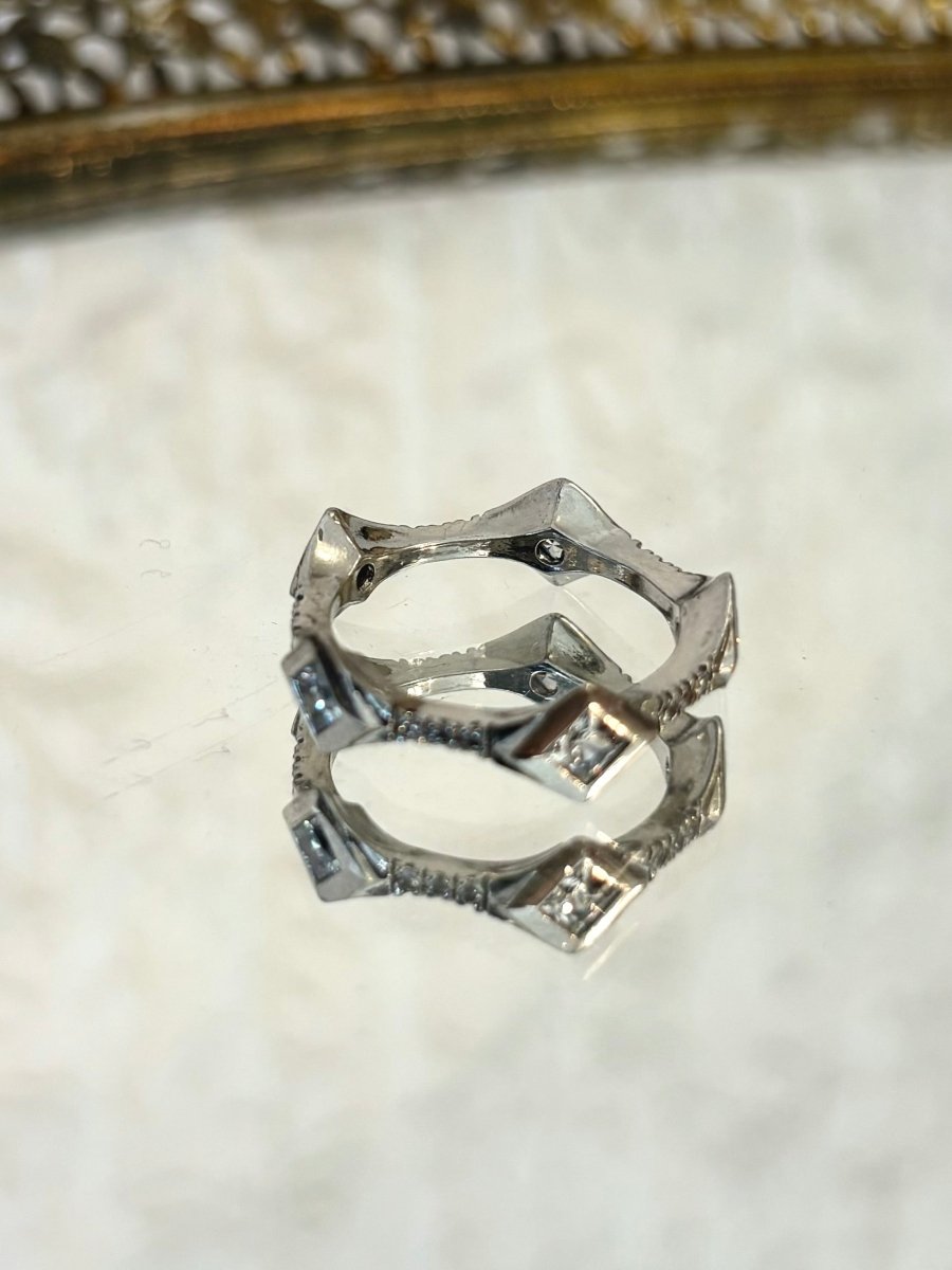 Thor Plated Ring w/ CZ Stones (Set of 3) - Made X Hudson