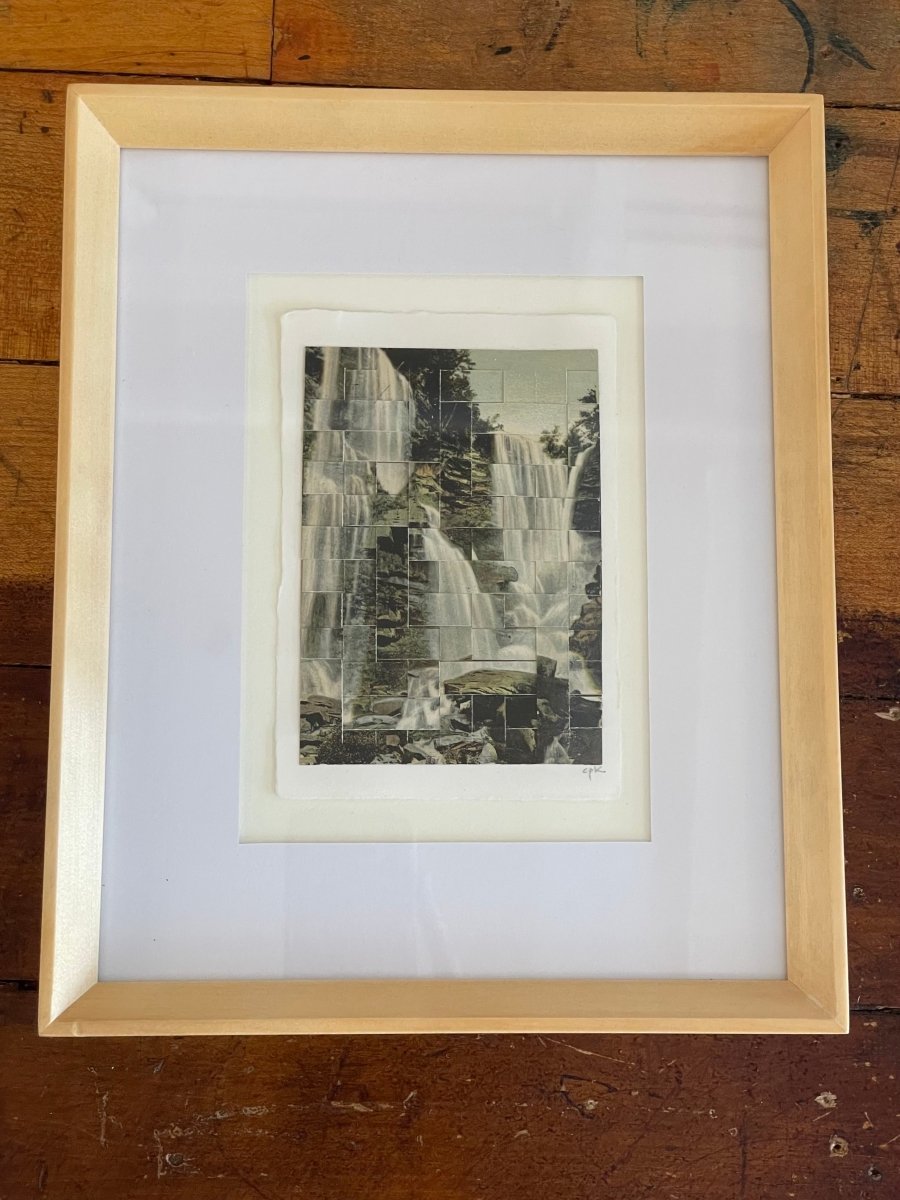 “Haines Falls, Catskill Mtns” Altered & Recombined Vintage Photo - Postcards Art by Carole Kunstadt - Made X Hudson