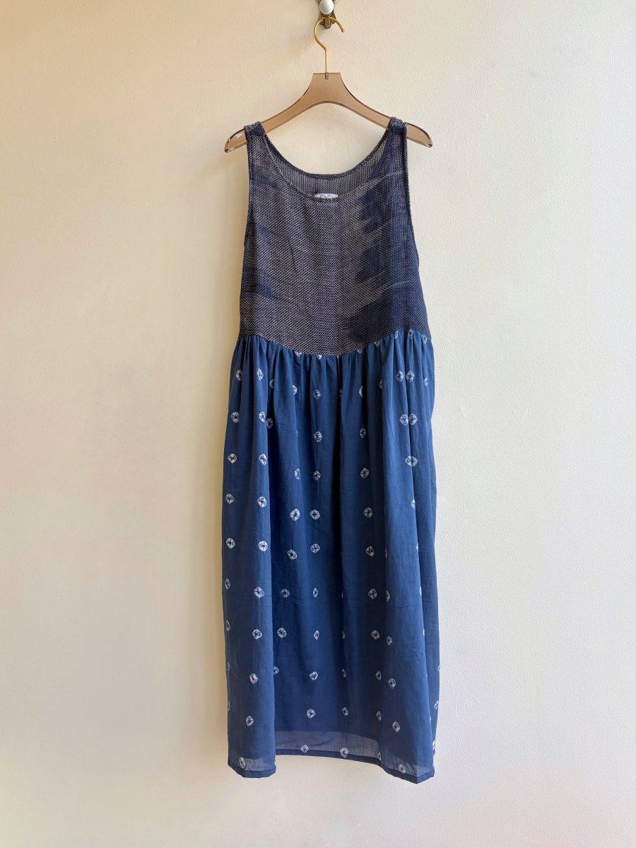 Handwoven Tank Dress in Indigo - Made X Hudson