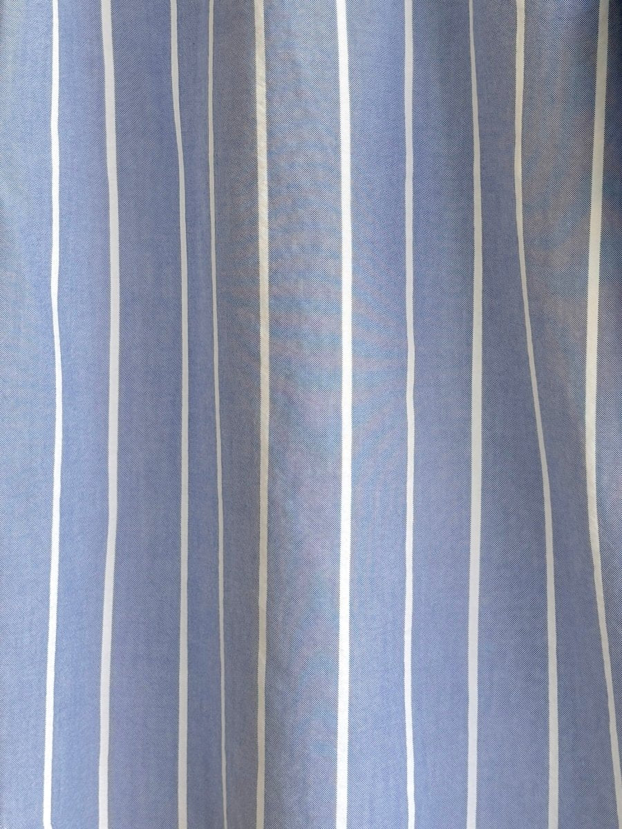 Everyday Button Down Blue Pinstripe Long Sleeve Shirt (Reworked) - Made X Hudson