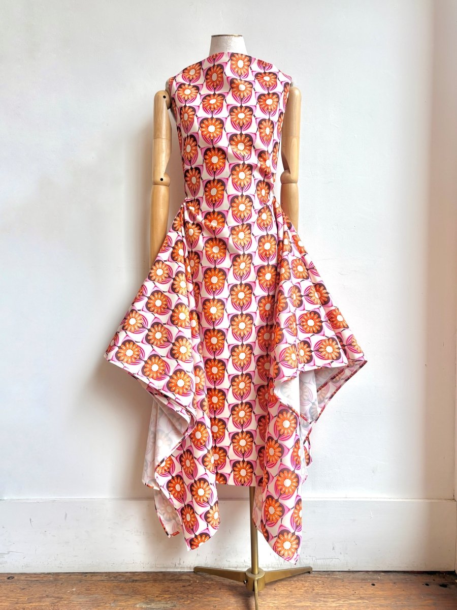 pink and orange pattern dress SSYS Jessie Gingham Maxi Dress