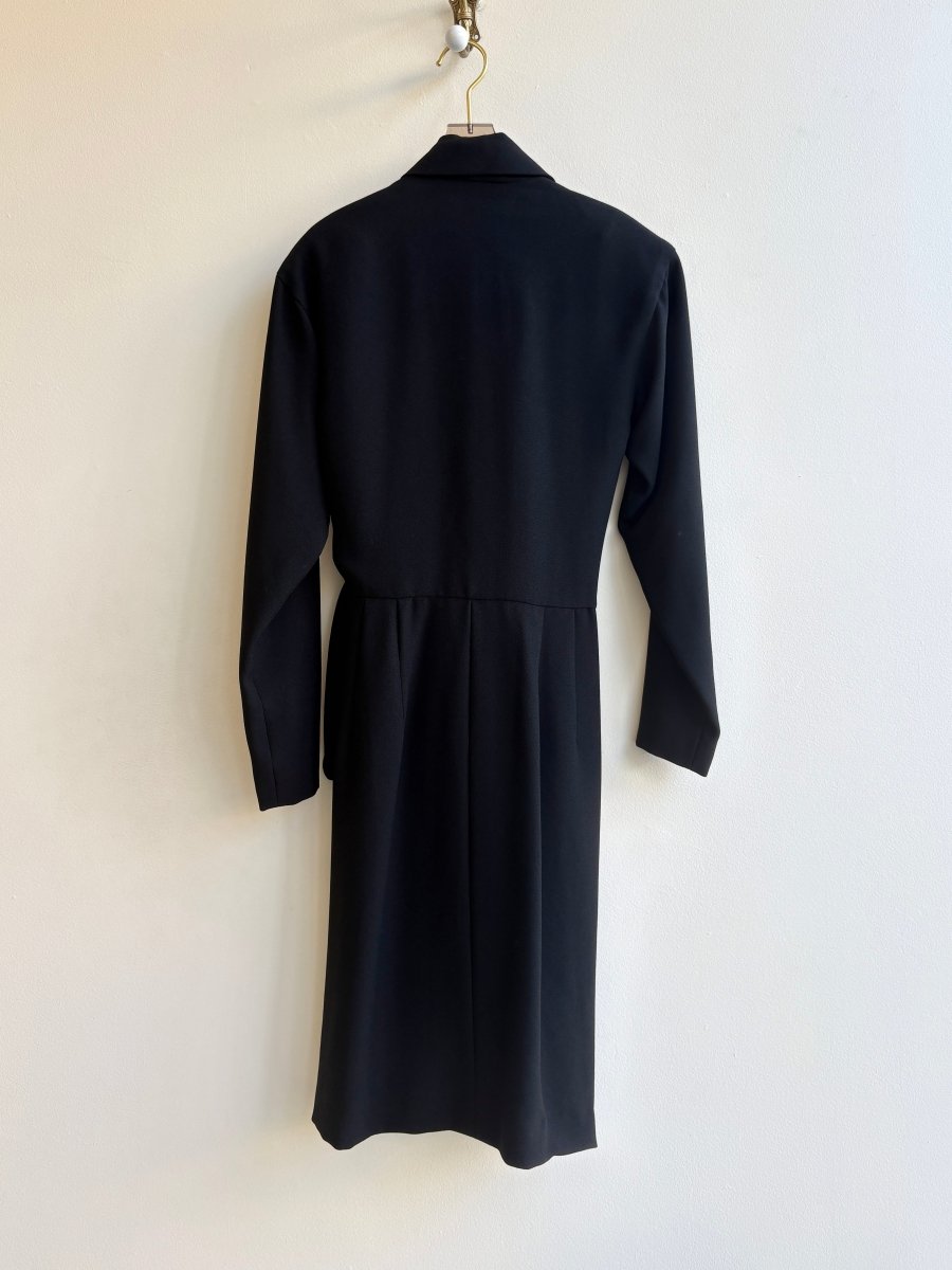 Anne Klein | Black Wrap Dress (Vintage) - Made X Hudson
