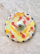 Blue & Watermelon Dots & Lemon Incense Holder w/ No Lip - Made X Hudson