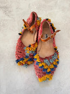 Rudi Babouche Mary Janes “Vino” Blush and Blue (Size 39) - Made X Hudson
