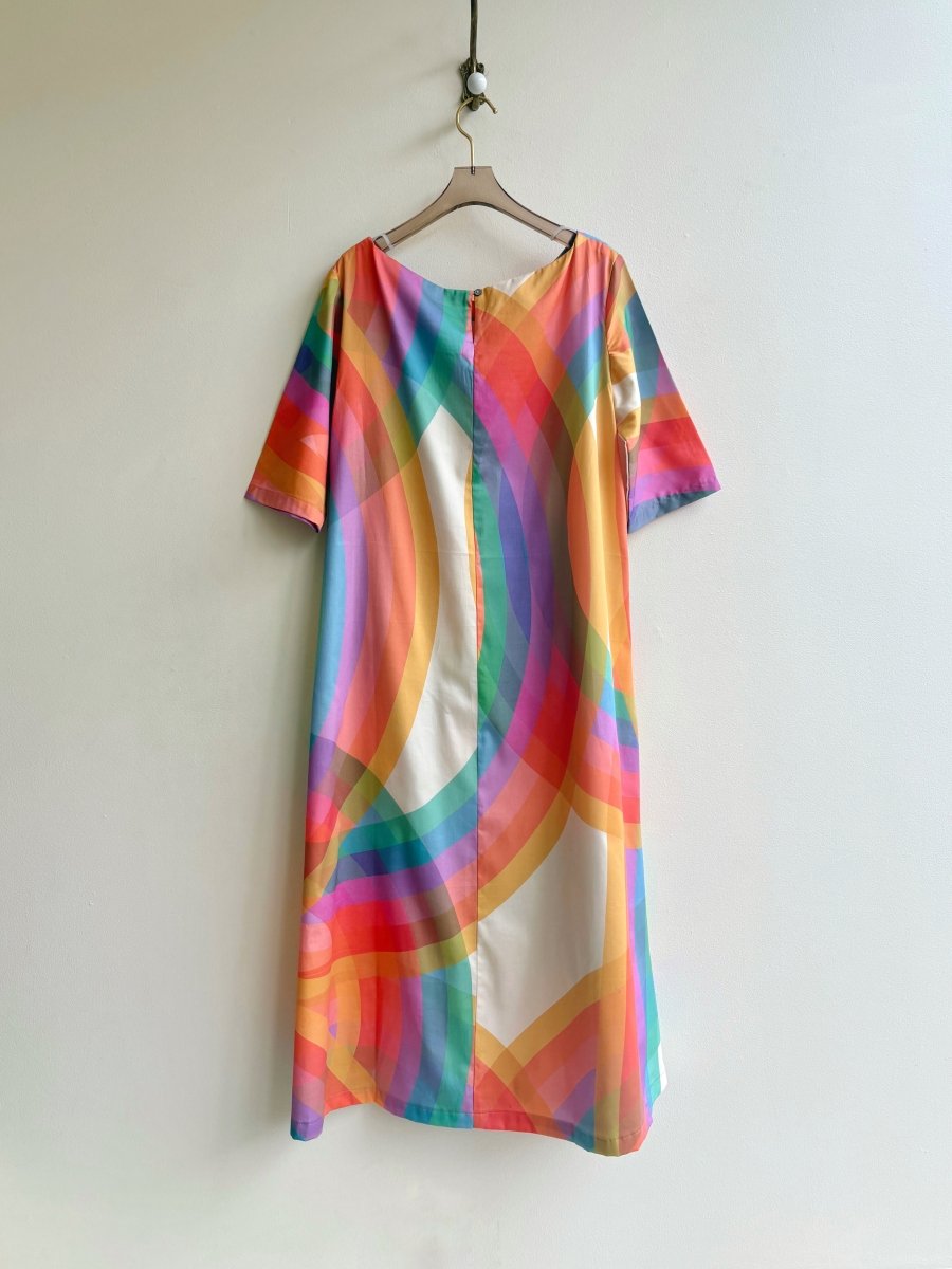 The Jackie Dress Rainbow Print - Made X Hudson
