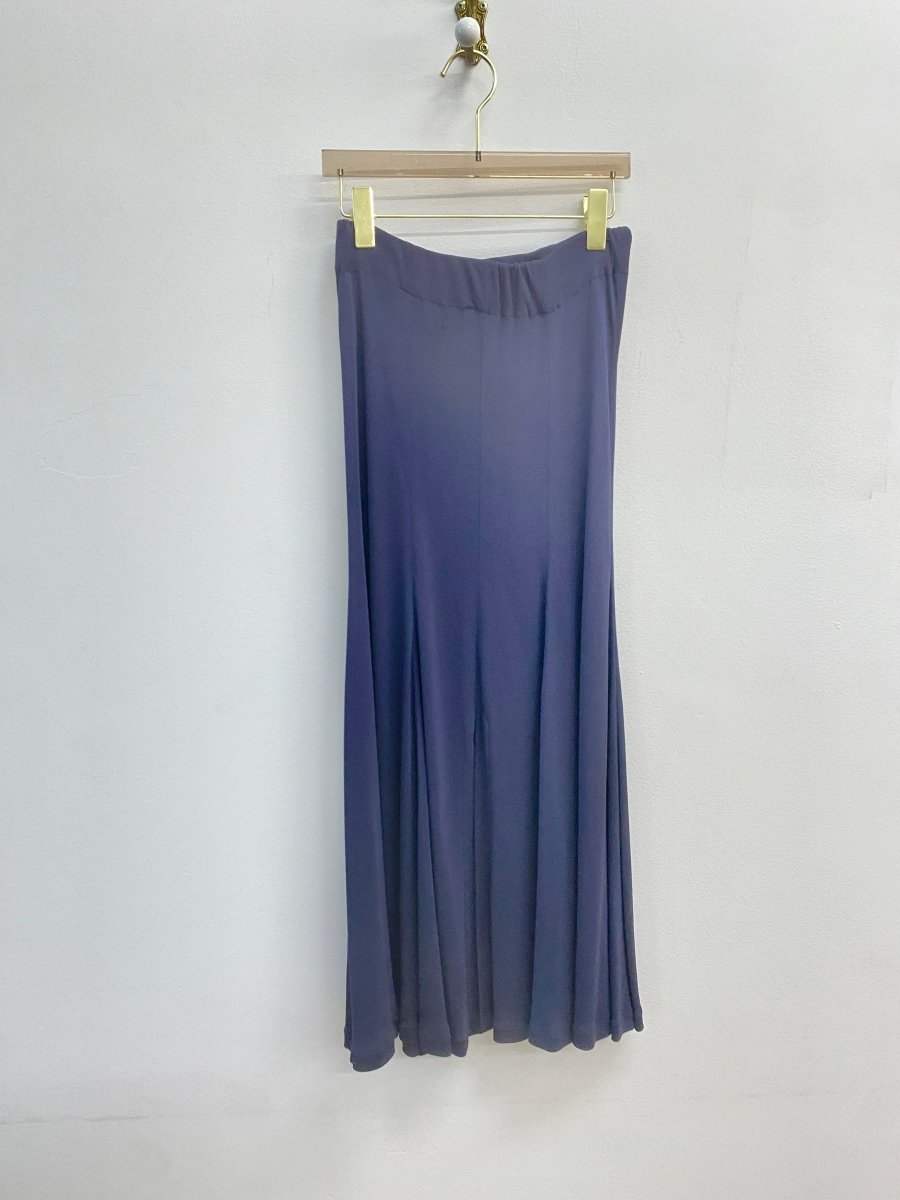 Harriet Selwyn | Navy Front Slit Maxi Skirt (Vintage) - Made X Hudson