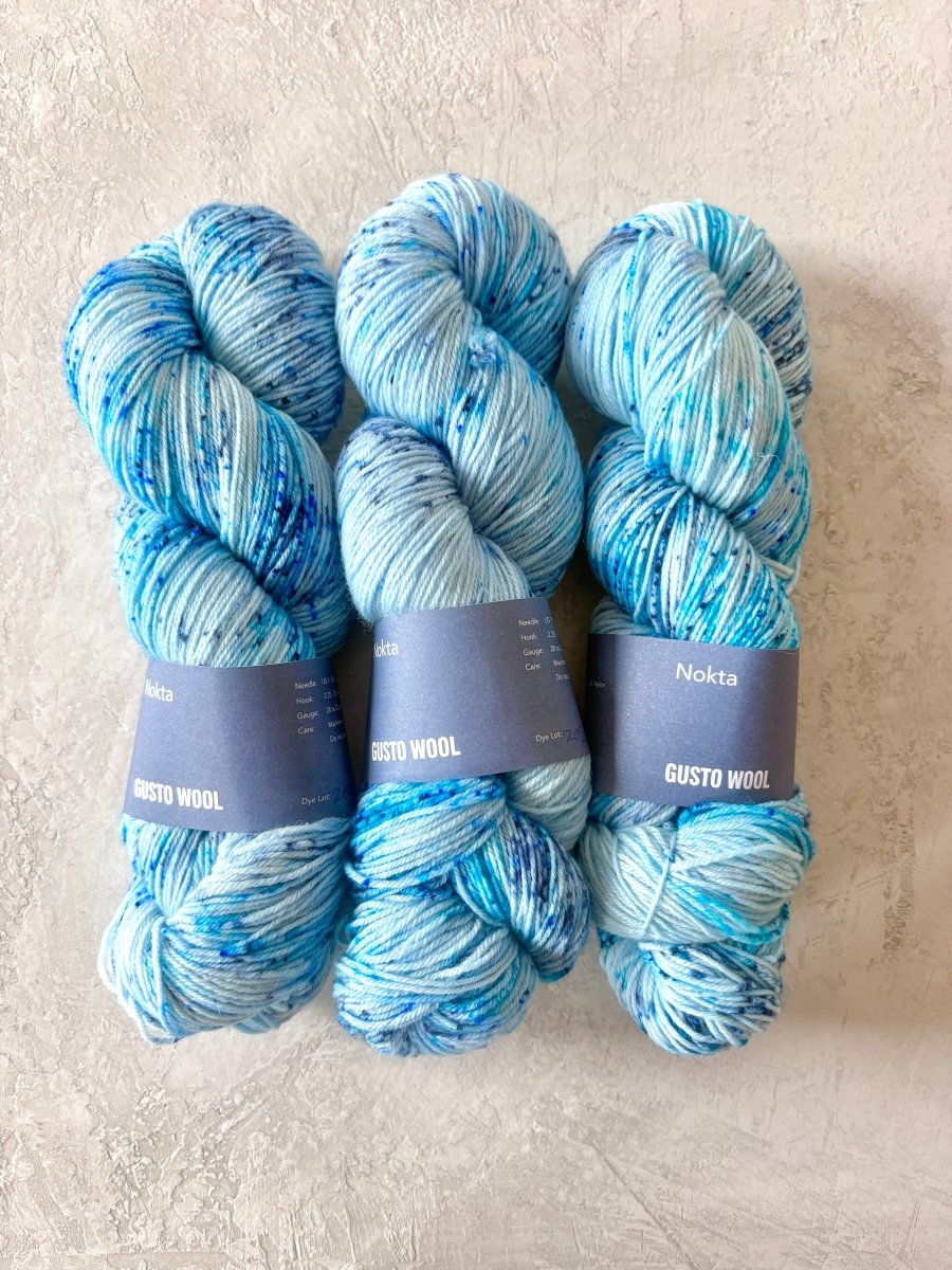 Gusto Wool | Nokta | Wool & Nylon | Variegated | Fingering (Multiple Colors) - Made X Hudson