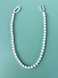 Large Link White Color Pearl Necklace - Made X Hudson