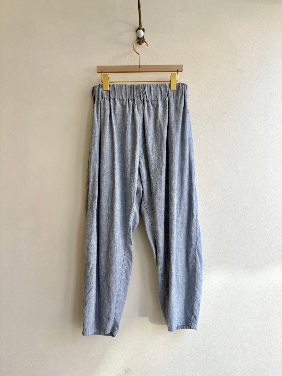 Chambray Blue Hemp/Cotton Studio Pant - Made X Hudson