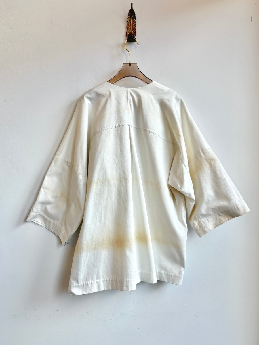 Sun Dyed Ivory Chore Jacket - Made X Hudson