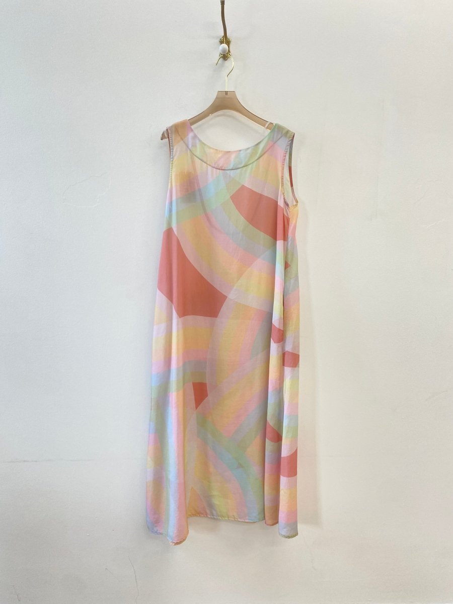 Pale Rainbow Long Dress - Made X Hudson