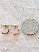 18k Gold Filled Cubic Zirconia (CZ) Flower Huggie Hoops - Made X Hudson