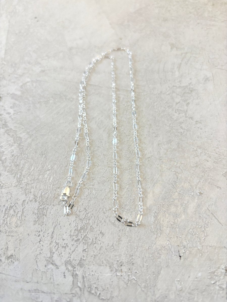 Solid Silver Glimmer Chain | 2.5mm (Multiple Lengths) - Made X Hudson