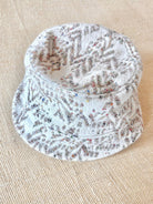 White & Flax Chevron Multi Color Speckled Deadstock Wool Bucket Hat - Made X Hudson