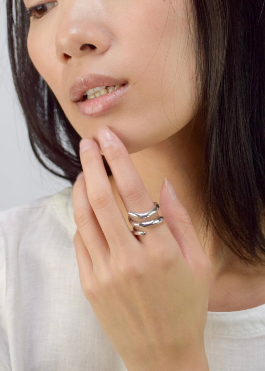 Vertigo Ring/Scarf Holder (Multiple Metals) - Made X Hudson